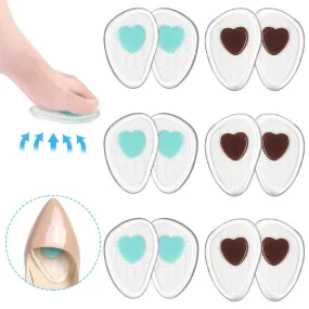 092 Transparent GEL Shock-Absorbing Memory Foam Insoles - Suitable for All Shoes Types and All Seasons