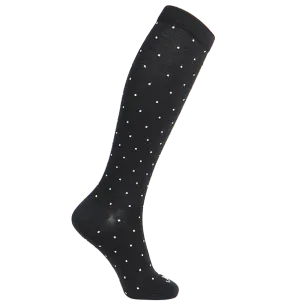 80% Rich Merino Wool Everyday Compression Socks (15-20mmHg) - Pin Dots