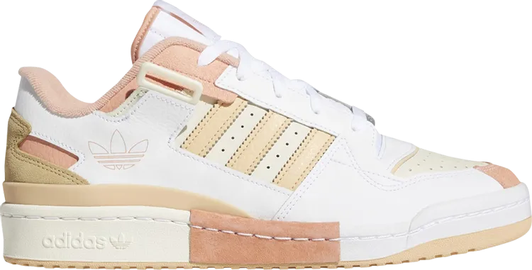 Adidas Forum Exhibit Low 'Cream Halo Amber' sneakers, cream/white