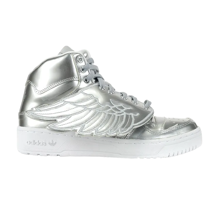 Adidas Jeremy Scott Wings Metal 'Silver Metallic' Sneakers, Silver