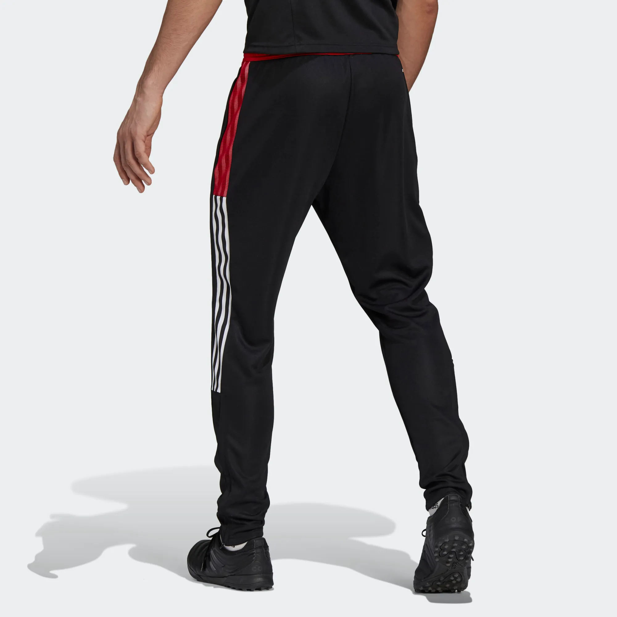 Adidas Men's Tiro 21 Track Pants - Black / Team Power Red