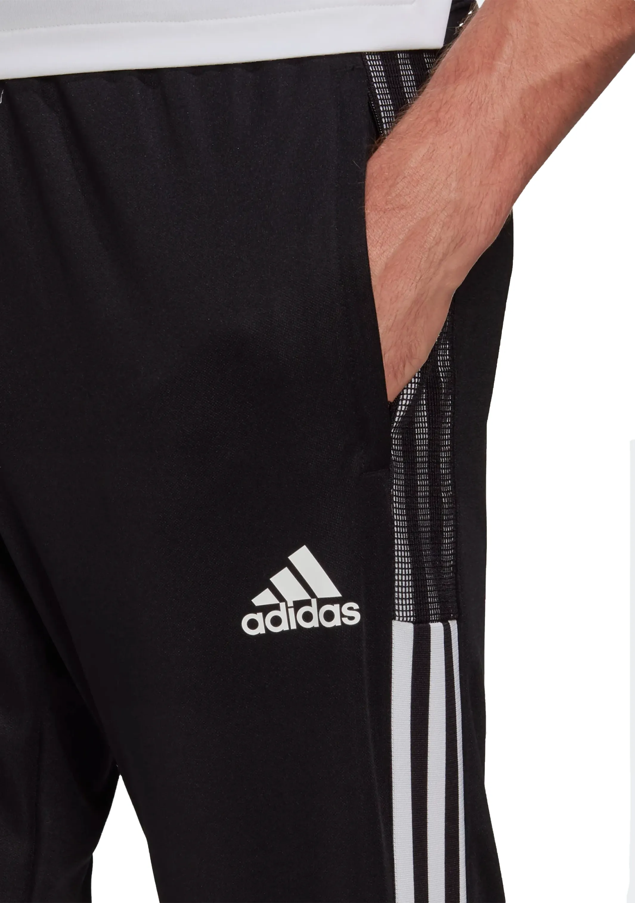 Adidas Mens Tiro 21 Track Pants Black/White <br> GH7305