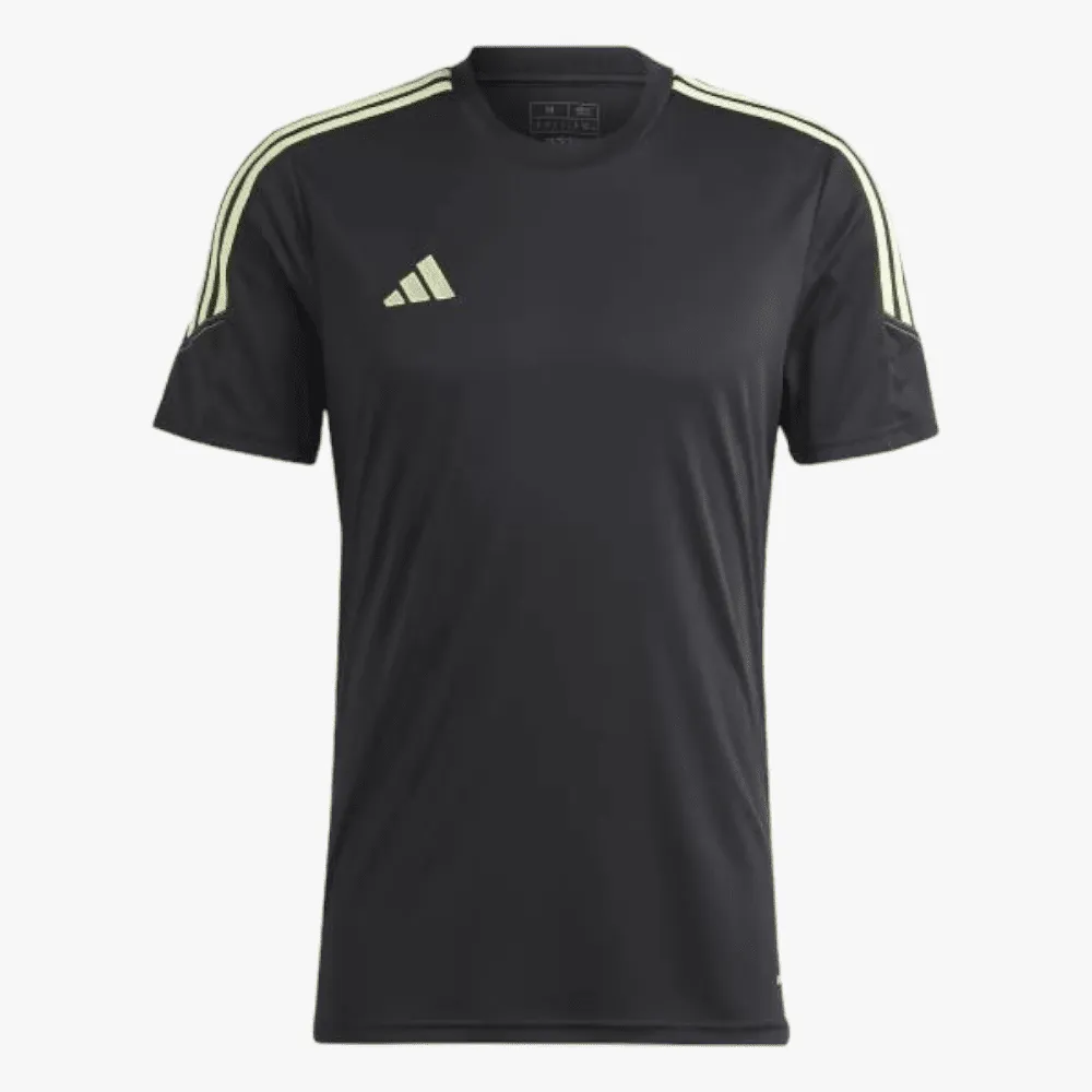 adidas Mens Tiro 23 Club Training Jersey Black Pulse Lime