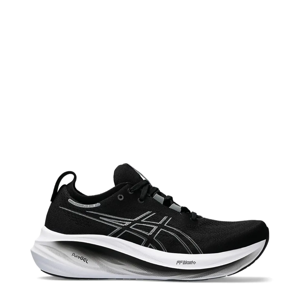 Asics Men's GEL-NIMBUS 26 Sneaker in Black/Graphite Grey