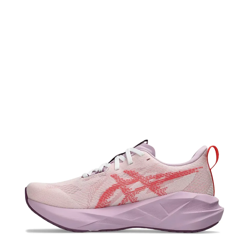 Asics Women's Novablast 5 Sneaker in White/Coral