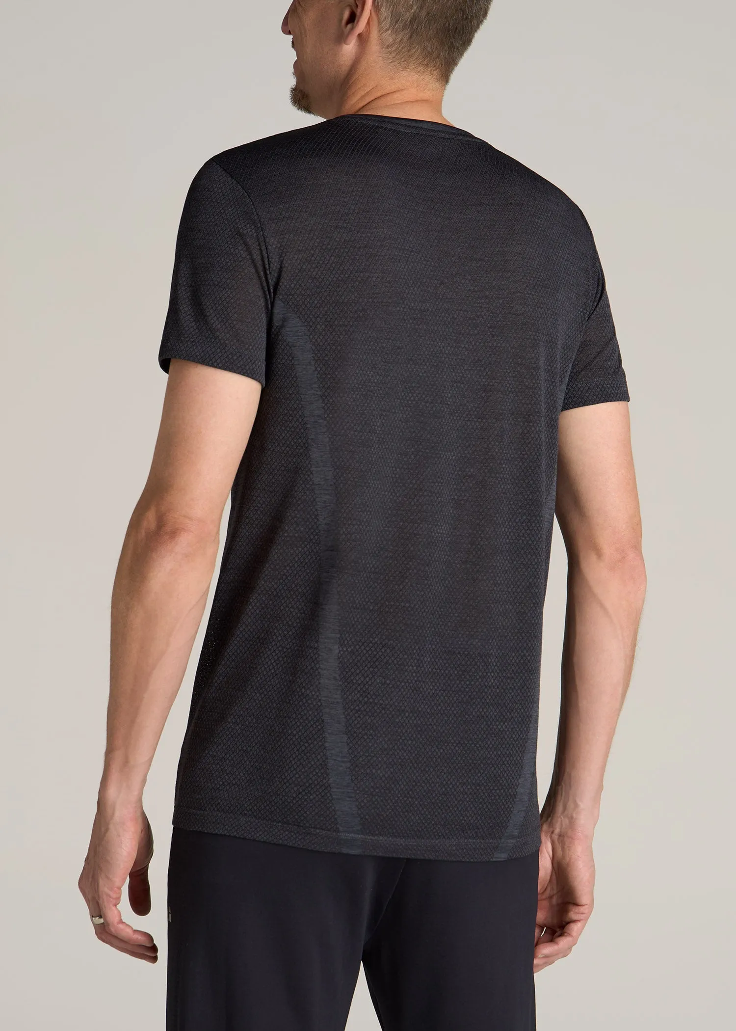 A.T. Performance MODERN-FIT Engineered Athletic Tall Tee in Charcoal Mix