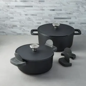 BergHOFF Leo Phantom 4pc Nonstick Ceramic Stockpot Set, Recycled