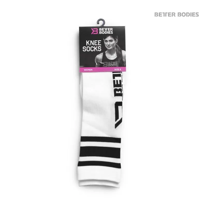 Better Bodies Knee Socks - White