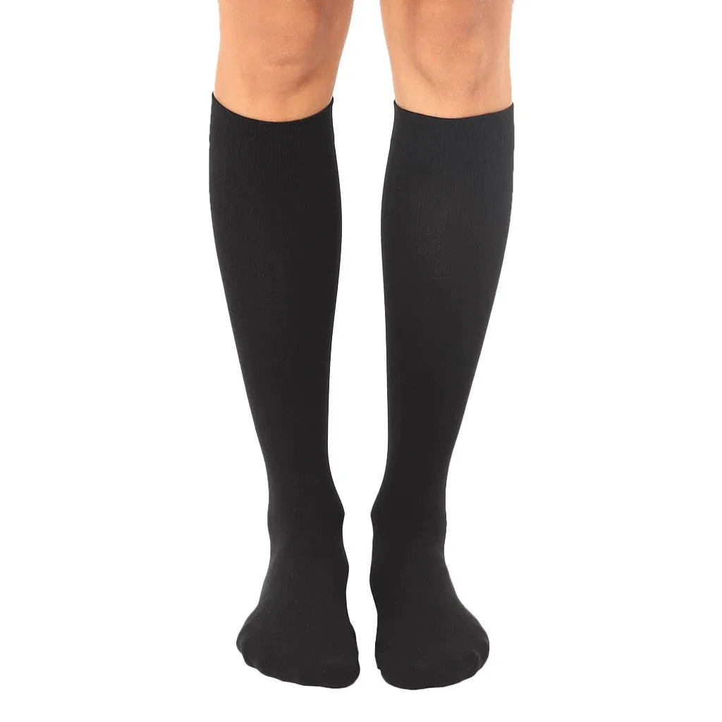 Black Compression Socks with 15-20 mmHg