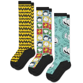 Charlie Brown & Friends EasyStretch™ Diabetic Socks Bundle 3-Pack