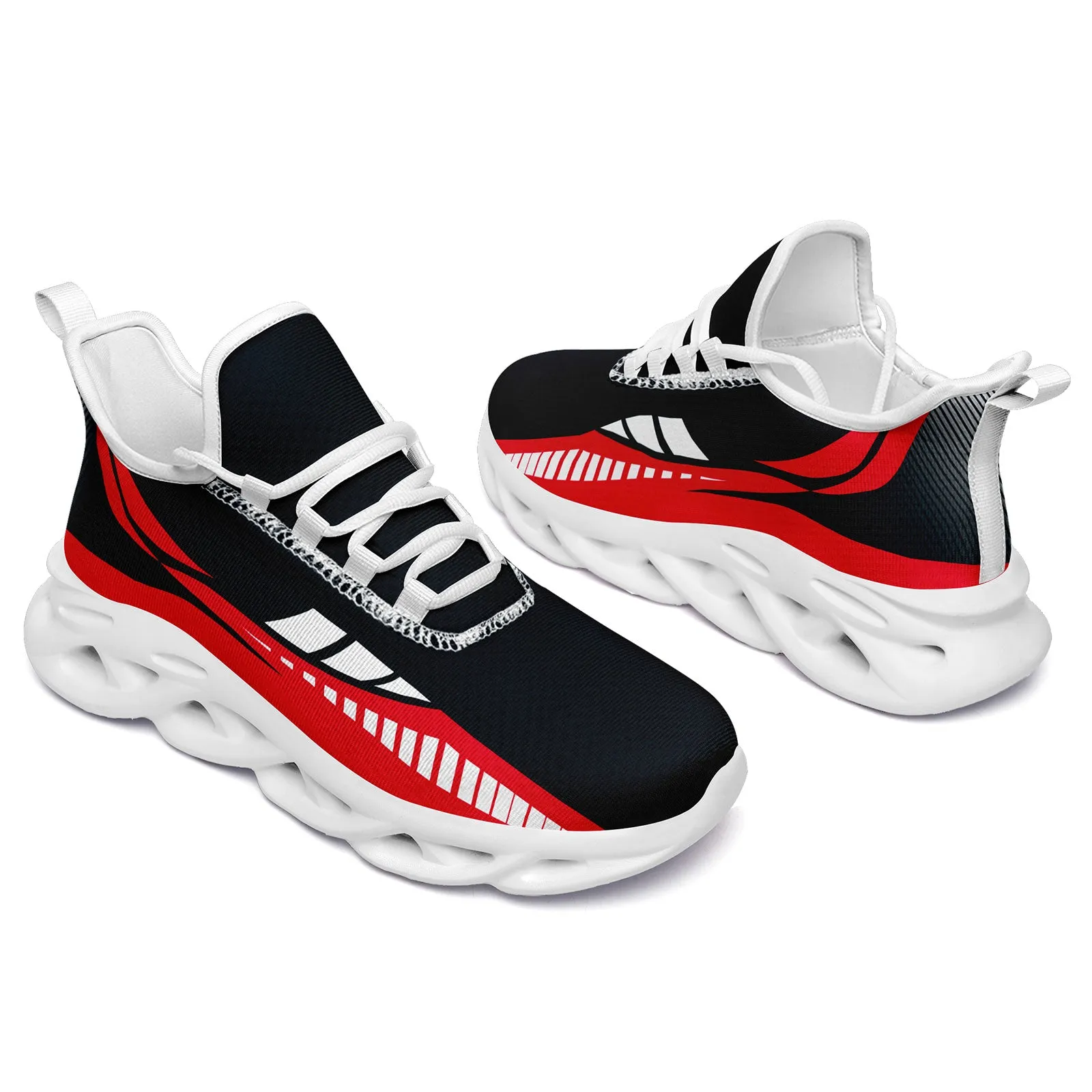 Custom Black Red Houston Maxsoul Shoes Personalized Sneaker FN003-D020325-12