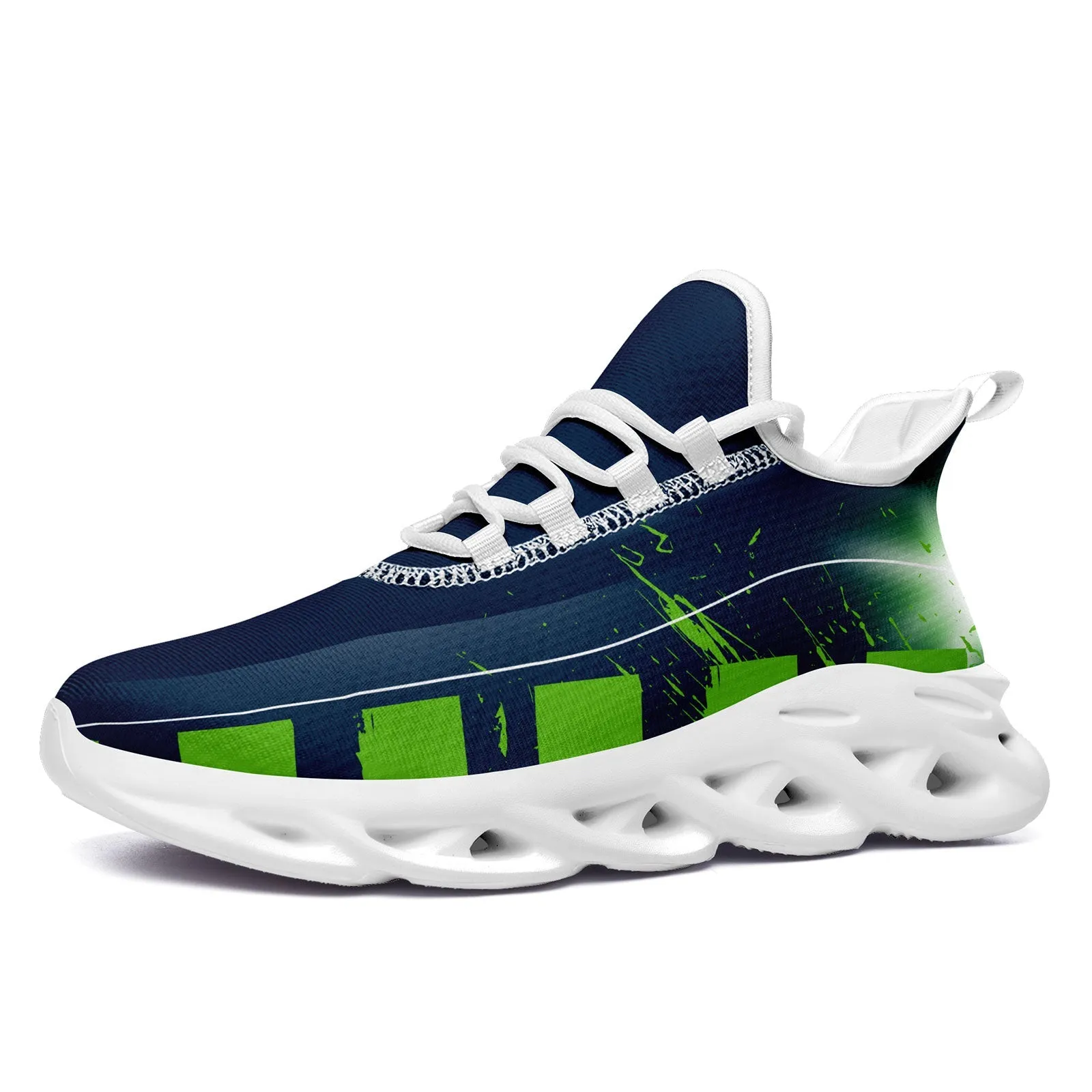 Custom Blue Green Seattle Maxsoul Shoes Personalized Sneaker FN003-D020260-27 Custom Online