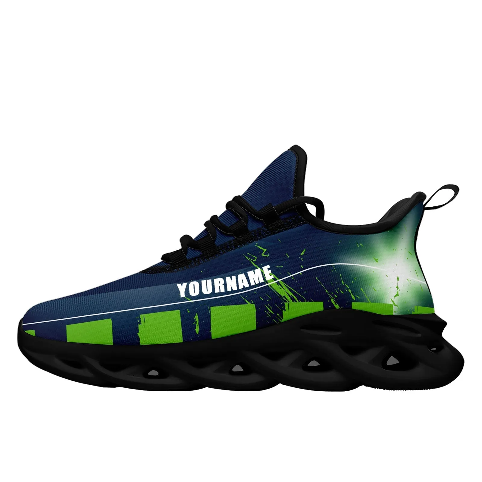 Custom Blue Green Seattle Maxsoul Shoes Personalized Sneaker FN003-D020260-27 Custom Online