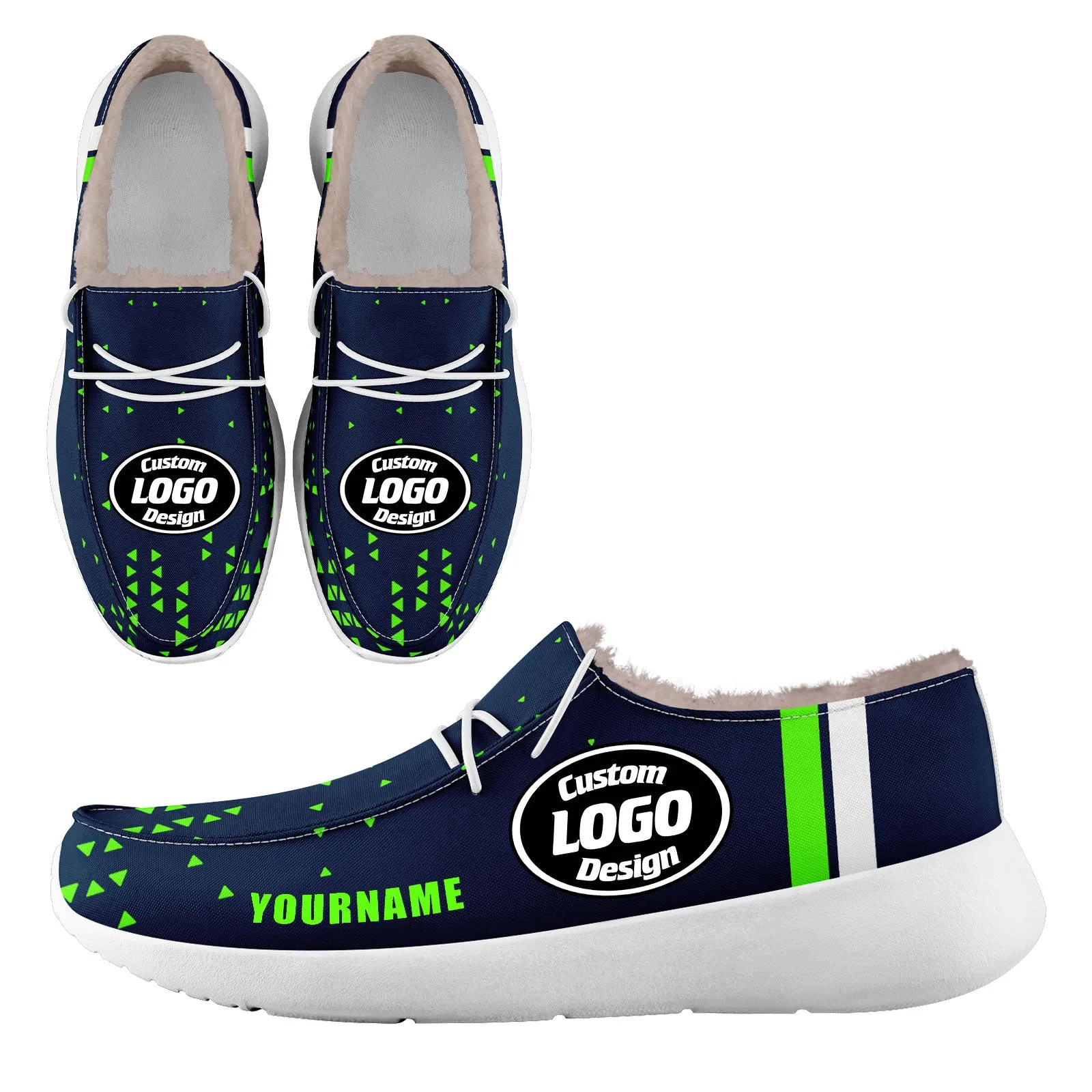 Custom Blue Green Seattle Sneaker Shoes Combo Offer Personalized Combo ZH-D020289-27