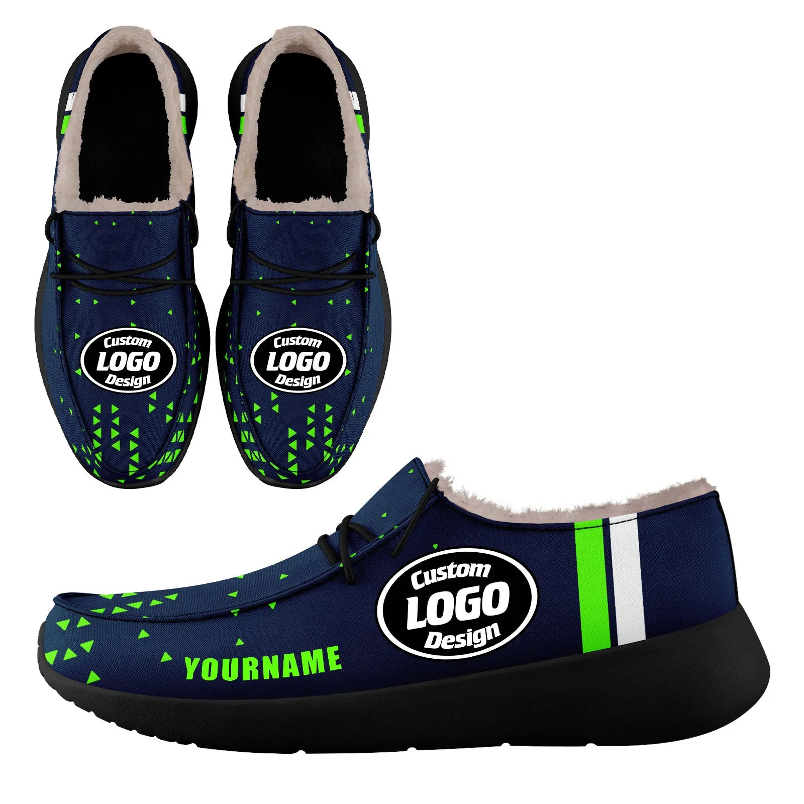 Custom Blue Green Seattle Sneaker Shoes Combo Offer Personalized Combo ZH-D020289-27