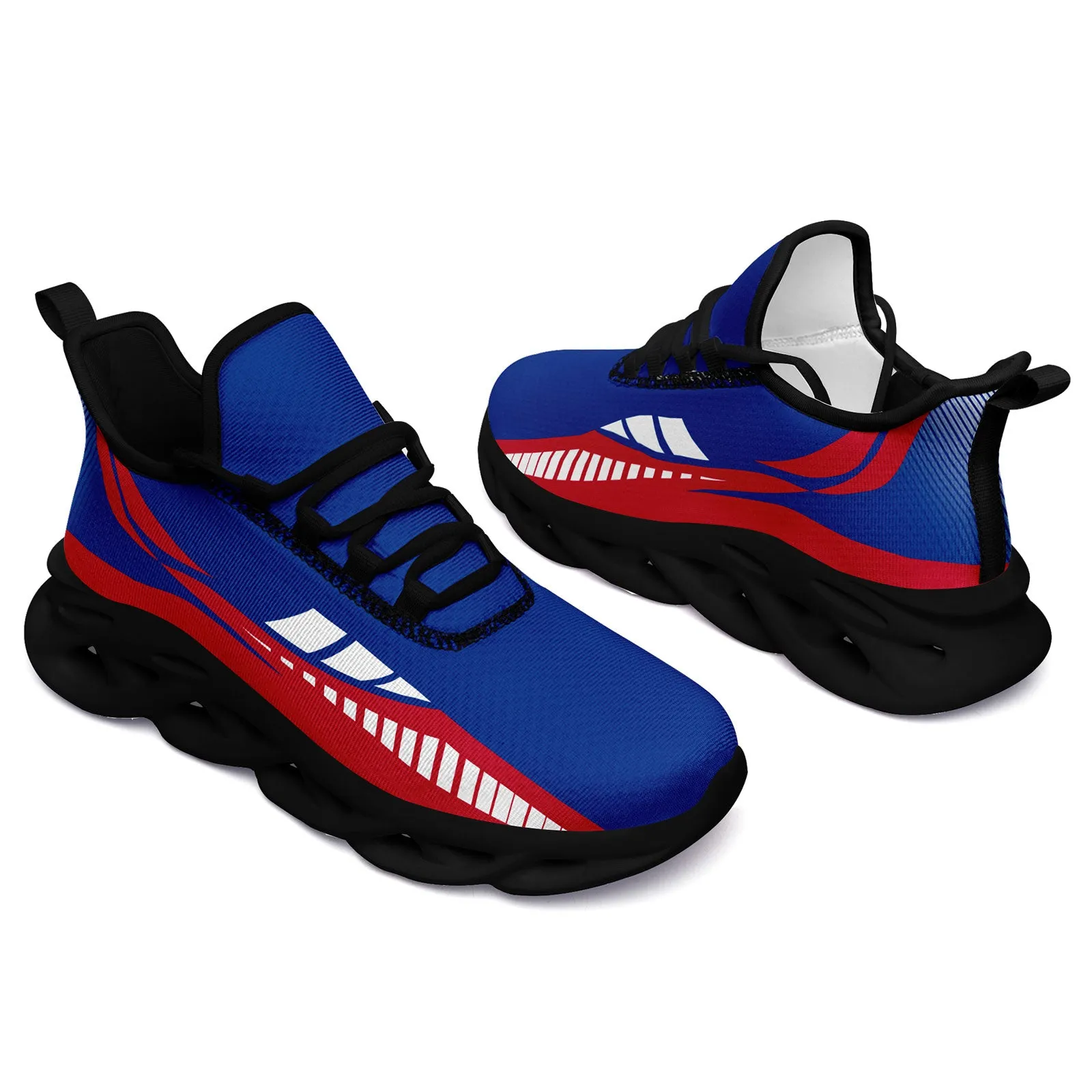 Custom Blue Red Buffalo Maxsoul Shoes Personalized Sneaker FN003-D020325-4