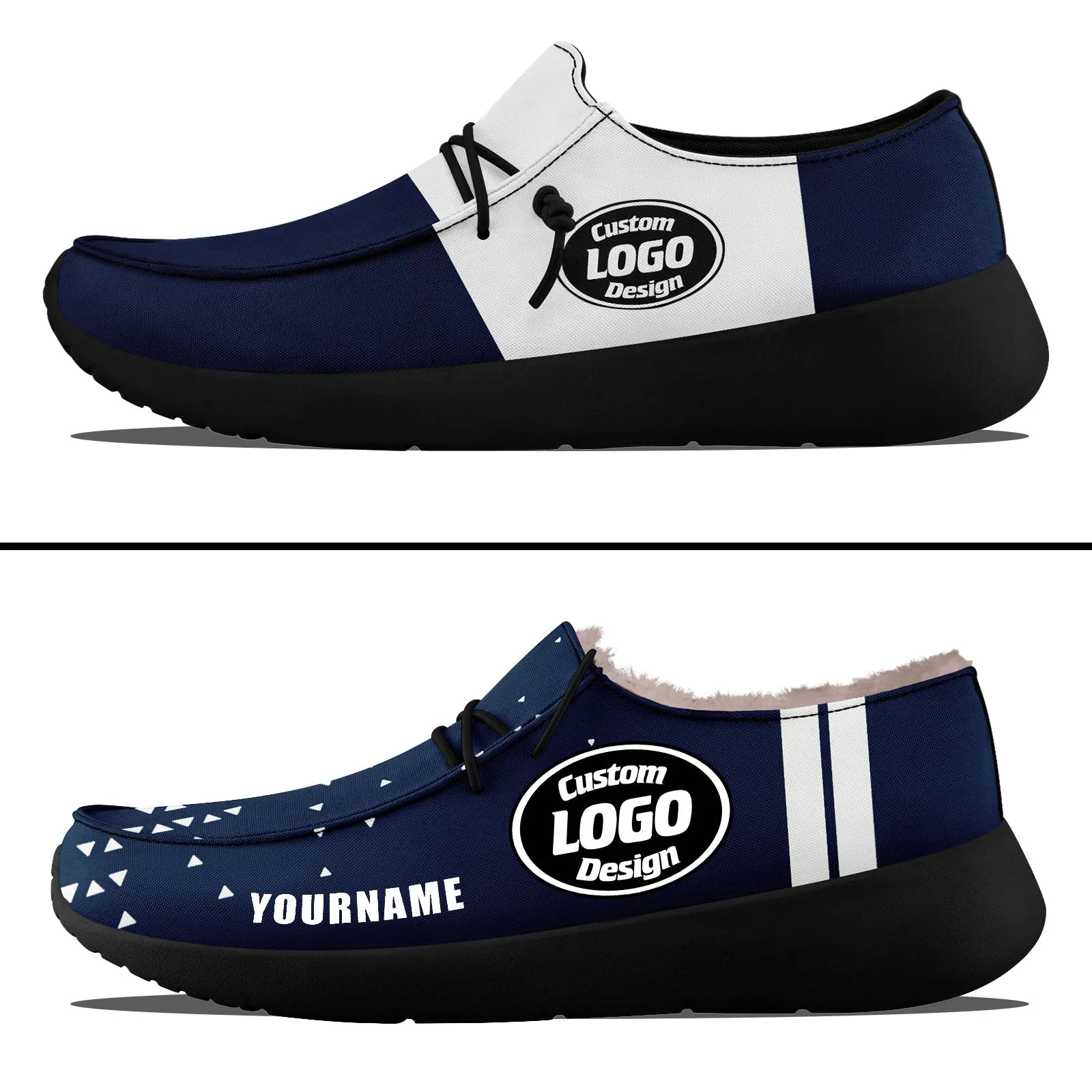 Custom Blue White Dallas Sneaker Shoes Combo Offer Personalized Combo ZH-D020289-9