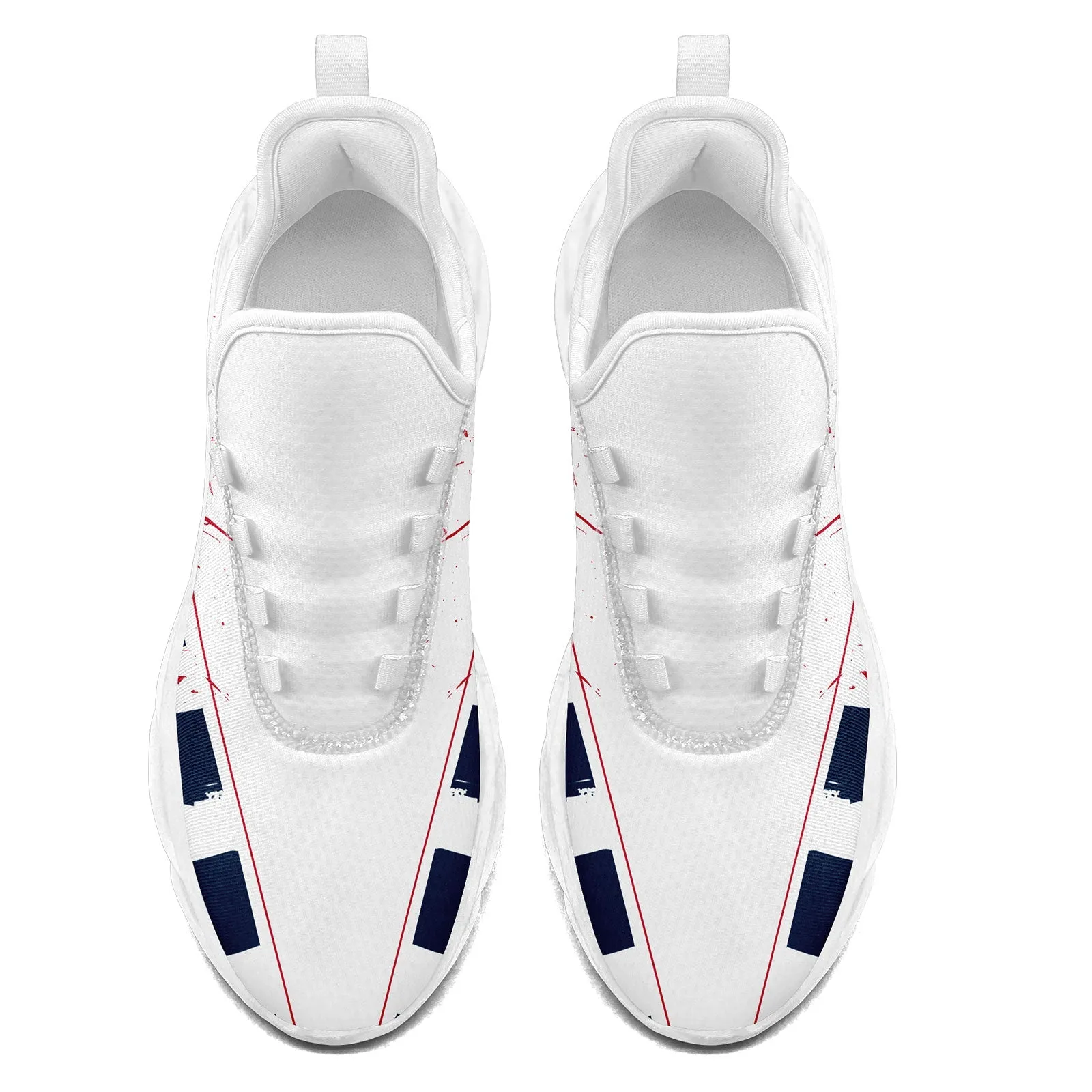 Custom Blue White Red New England Maxsoul Shoes Personalized Sneaker FN003-D020260-26 Custom Online