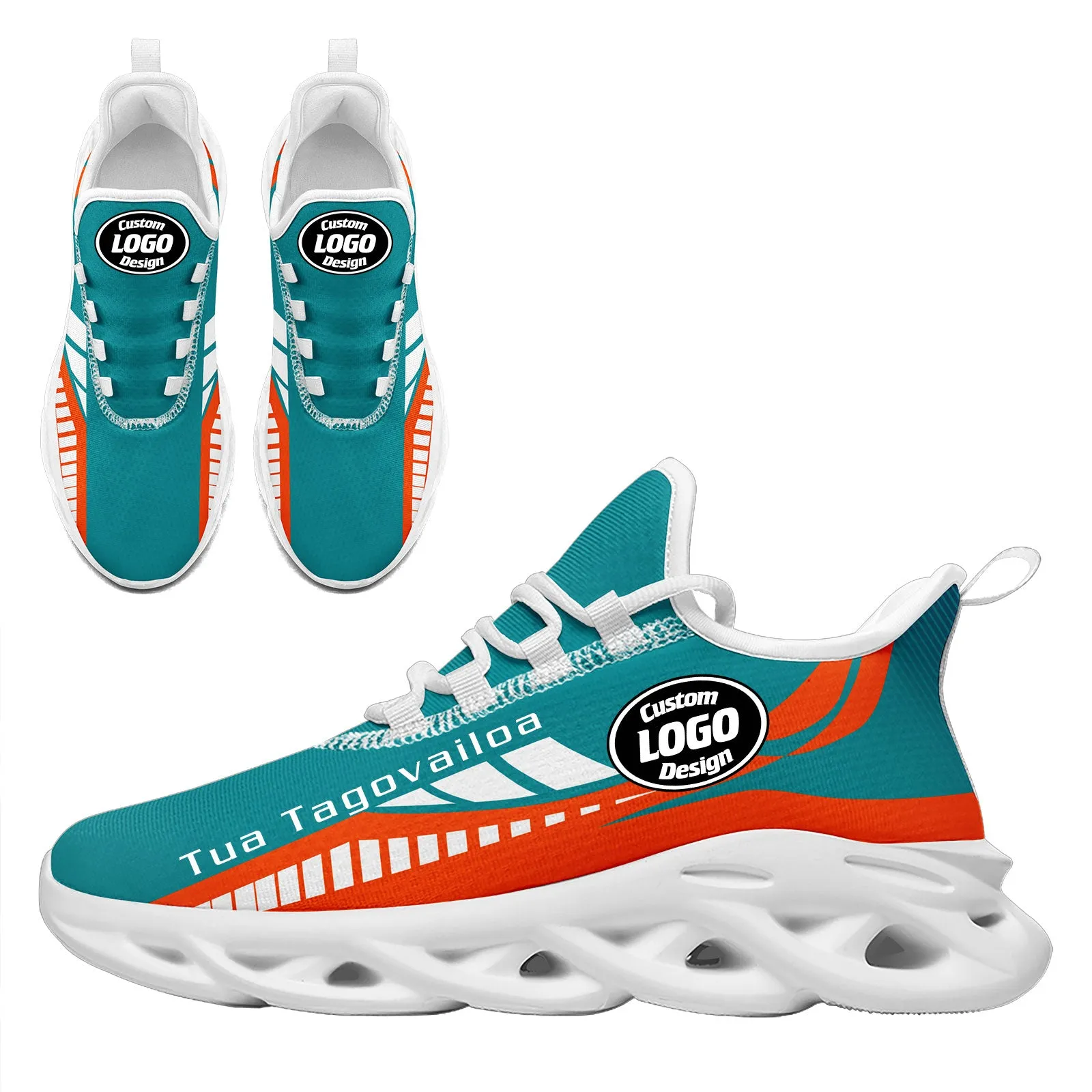 Custom Green Orange Miami Maxsoul Shoes Personalized Sneaker FN003-D020325-24