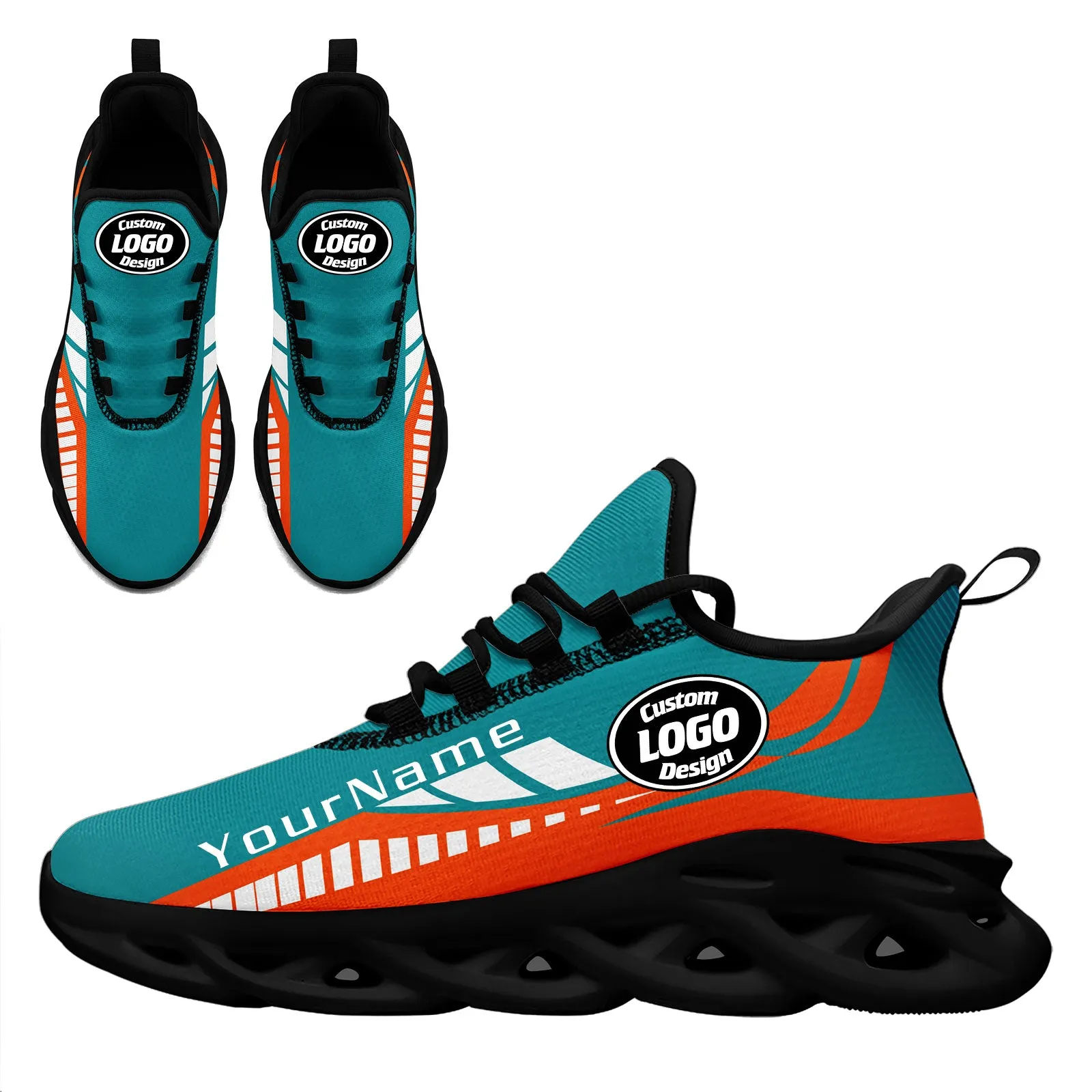 Custom Green Orange Miami Maxsoul Shoes Personalized Sneaker FN003-D020325-24