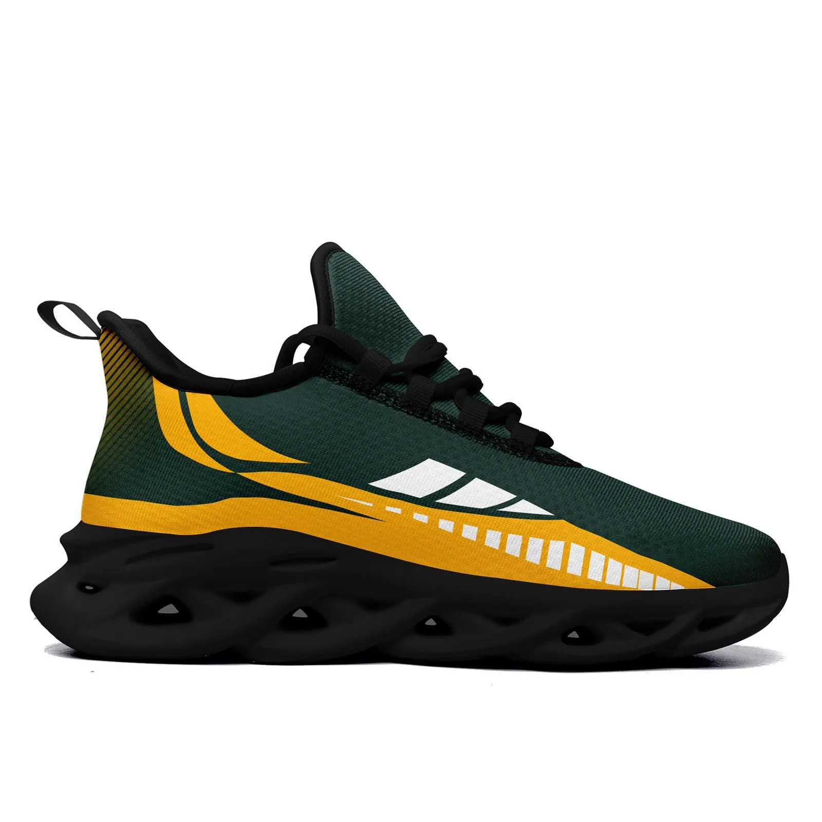 Custom Green Yellow Green Bay Maxsoul Shoes Personalized Sneaker FN003-D020325-13