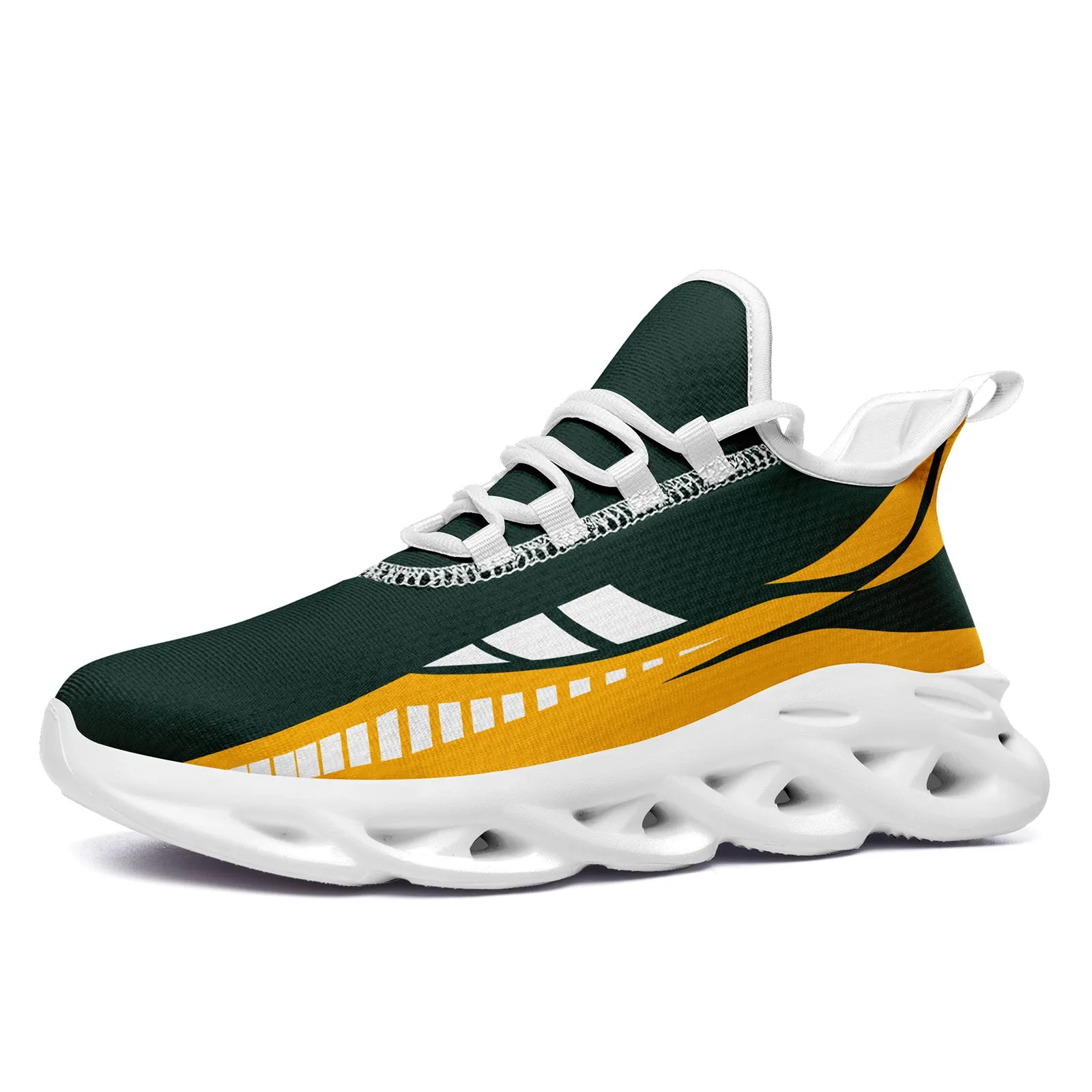 Custom Green Yellow Green Bay Maxsoul Shoes Personalized Sneaker FN003-D020325-13