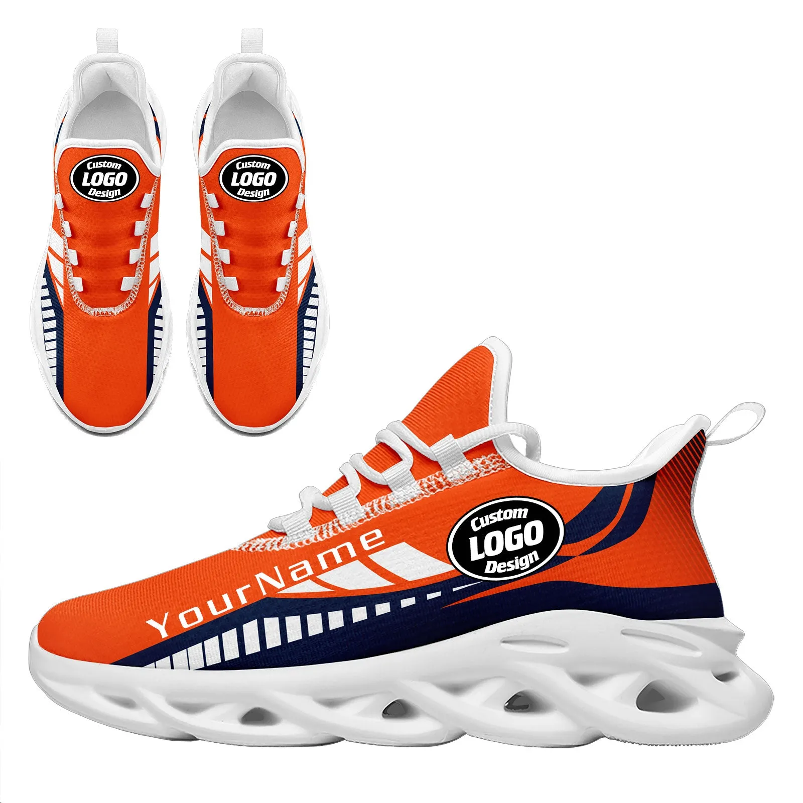 Custom Orange Blue Denver Maxsoul Shoes Personalized Sneaker FN003-D020325-10