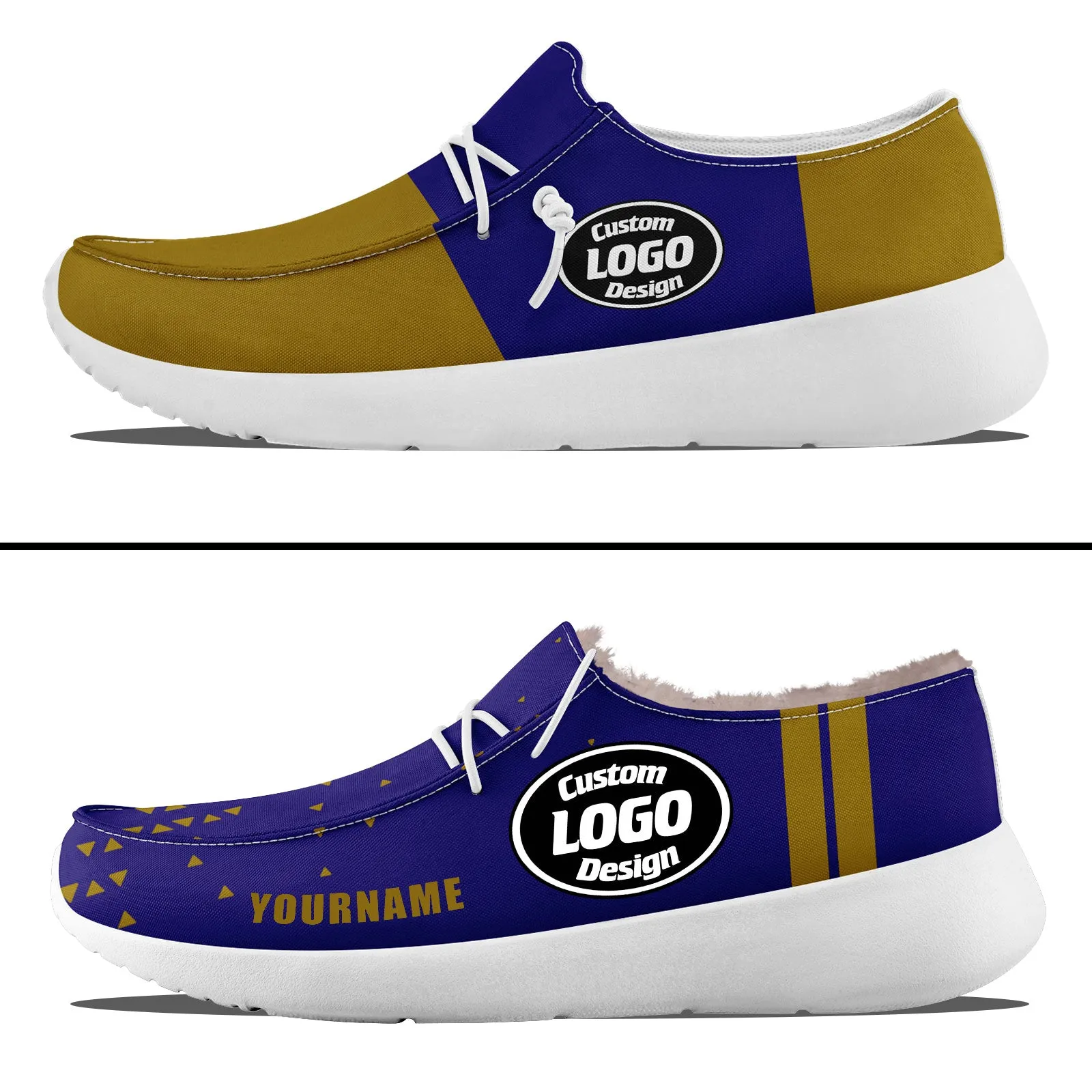 Custom Purple Yellow Baltimore Sneaker Shoes Combo Offer Personalized Combo ZH-D020289-2