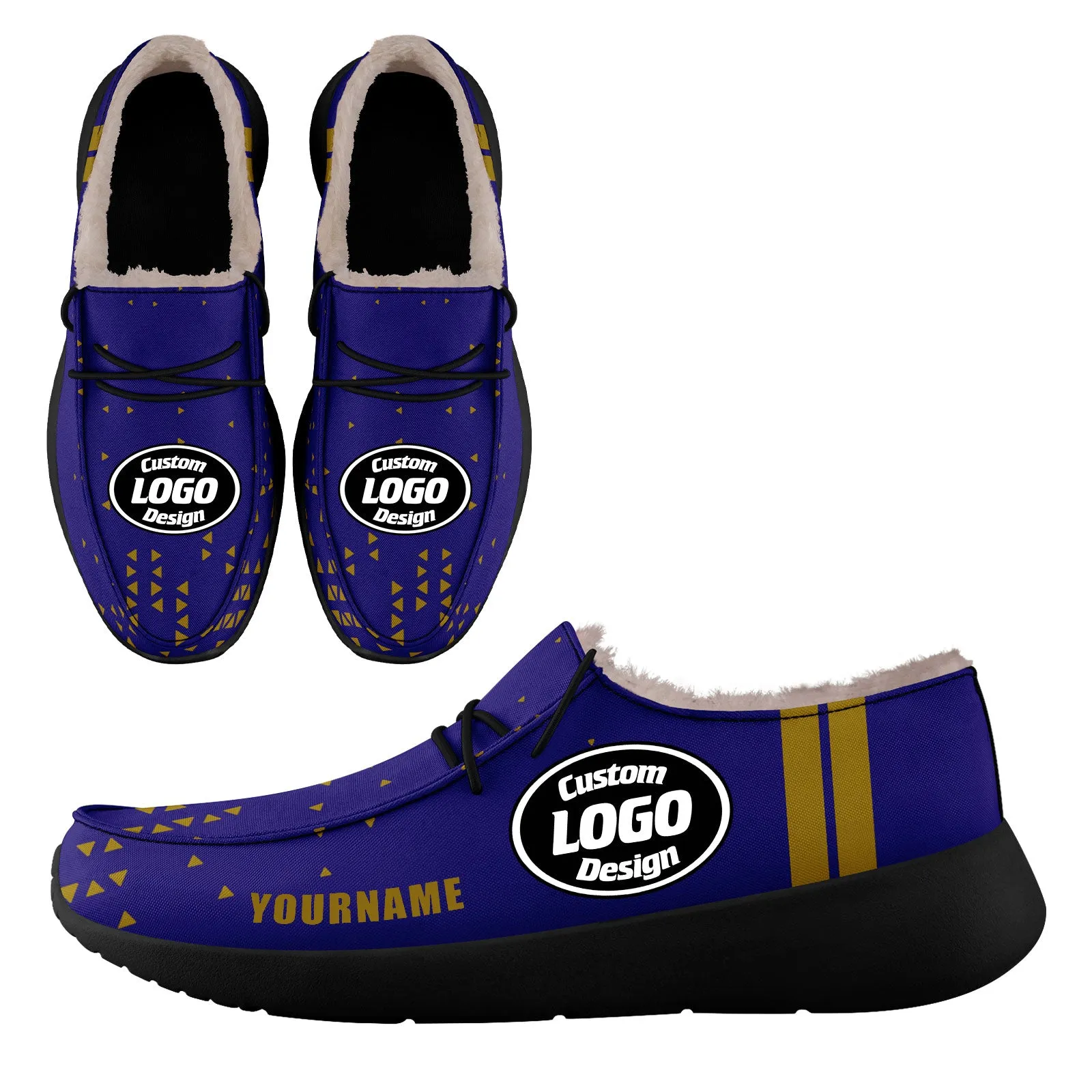 Custom Purple Yellow Baltimore Sneaker Shoes Combo Offer Personalized Combo ZH-D020289-2