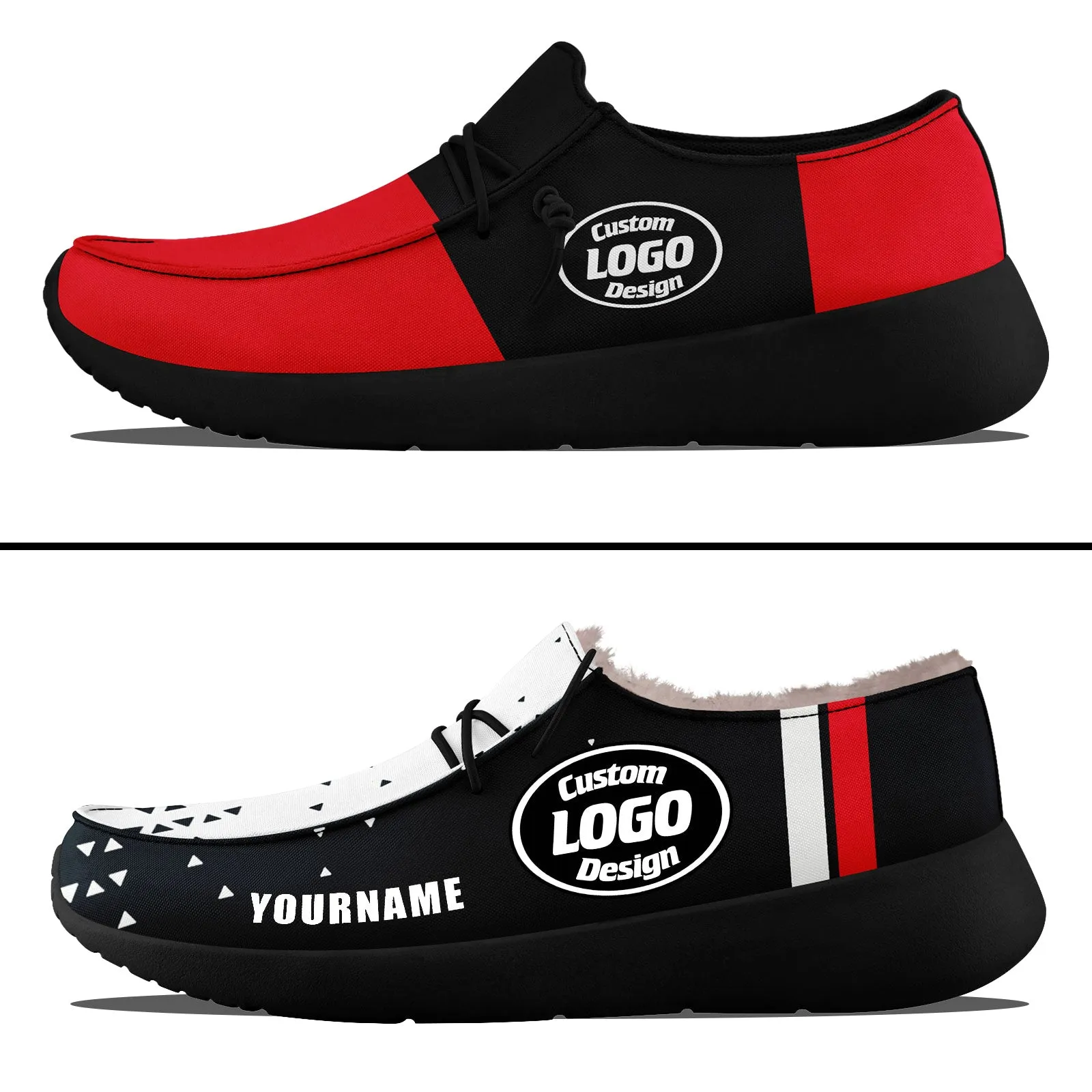 Custom Red Blue White Houston Sneaker Shoes Combo Offer Personalized Combo ZH-D020289-12