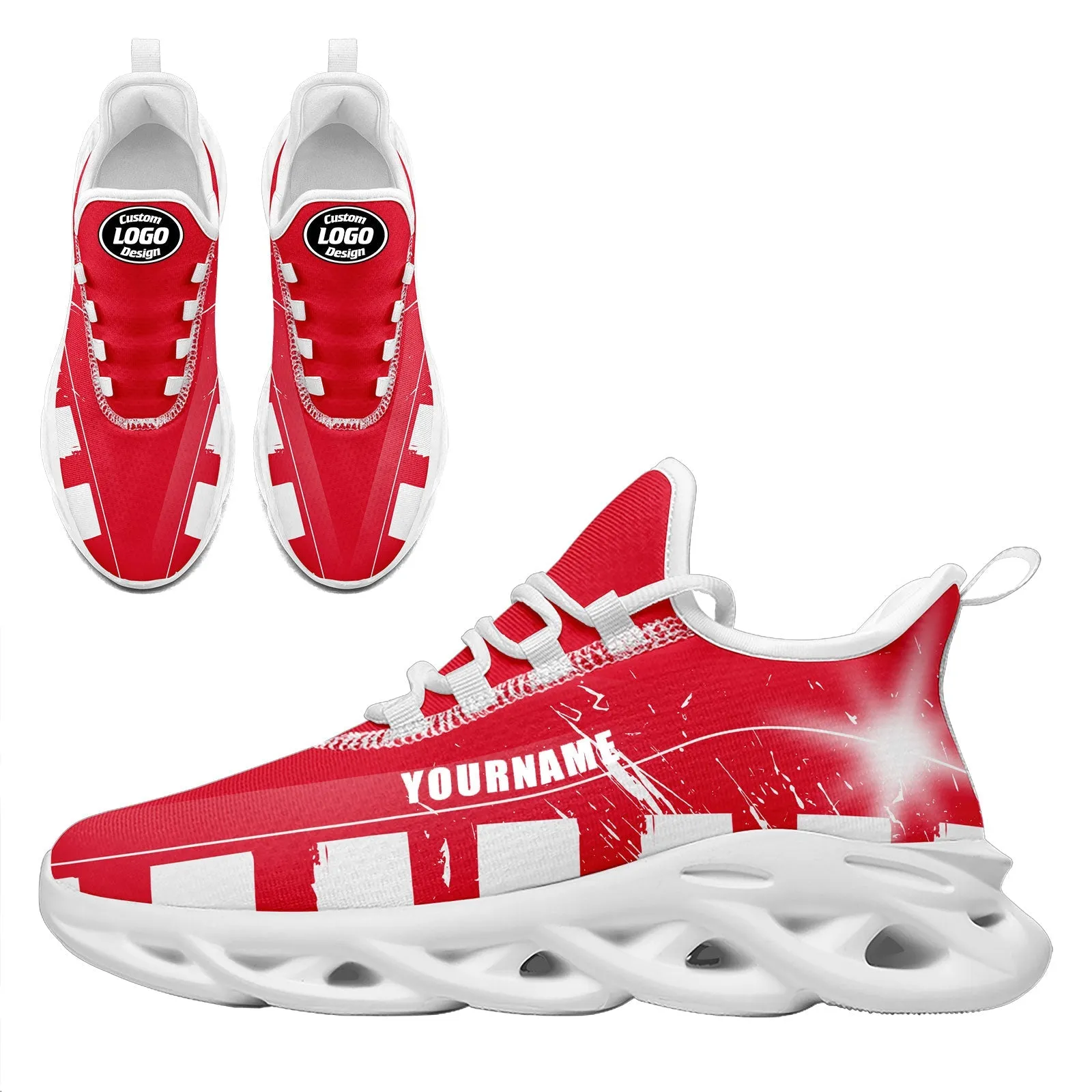 Custom Red White Kansas City Maxsoul Shoes Personalized Sneaker FN003-D020260-18 Custom Online