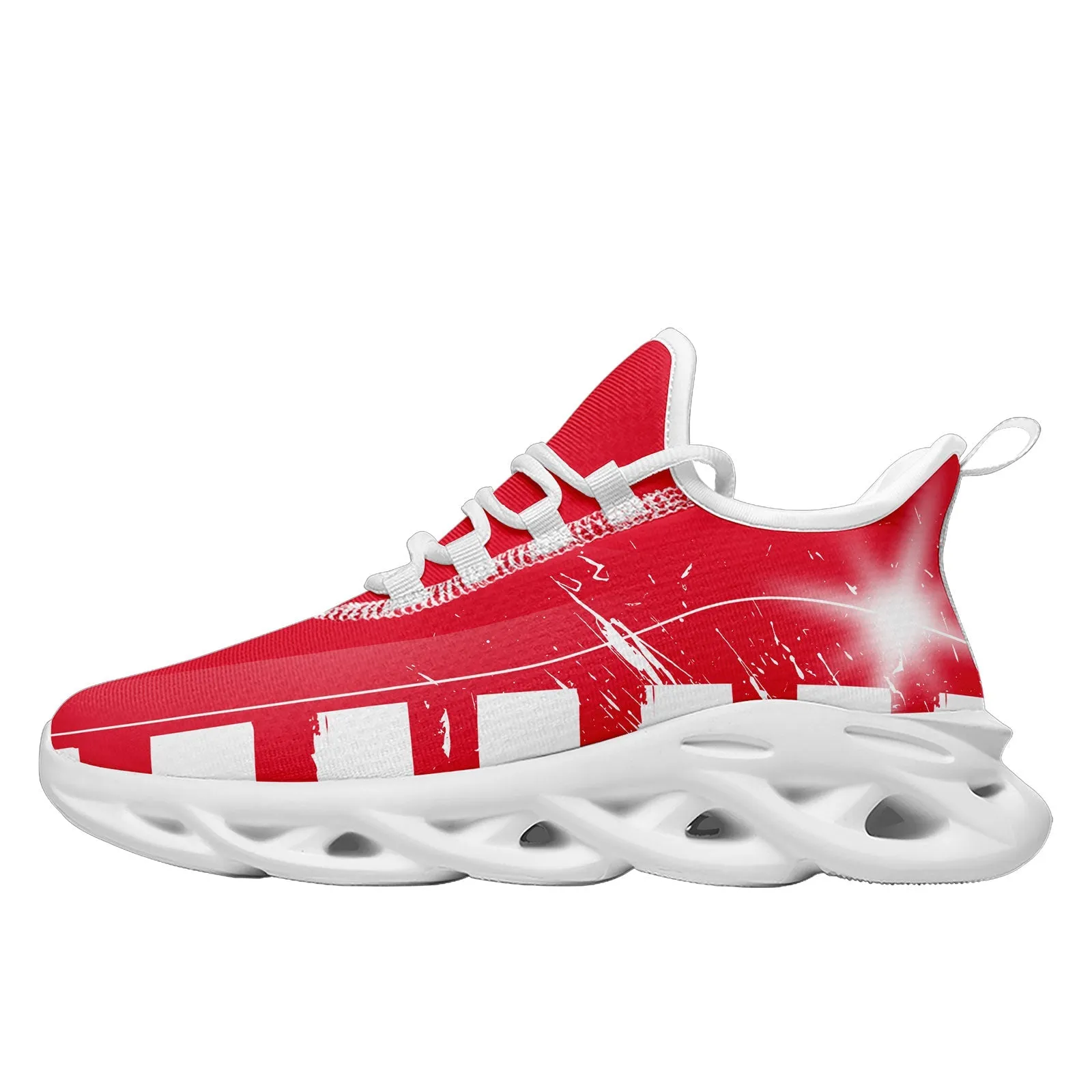 Custom Red White Kansas City Maxsoul Shoes Personalized Sneaker FN003-D020260-18 Custom Online