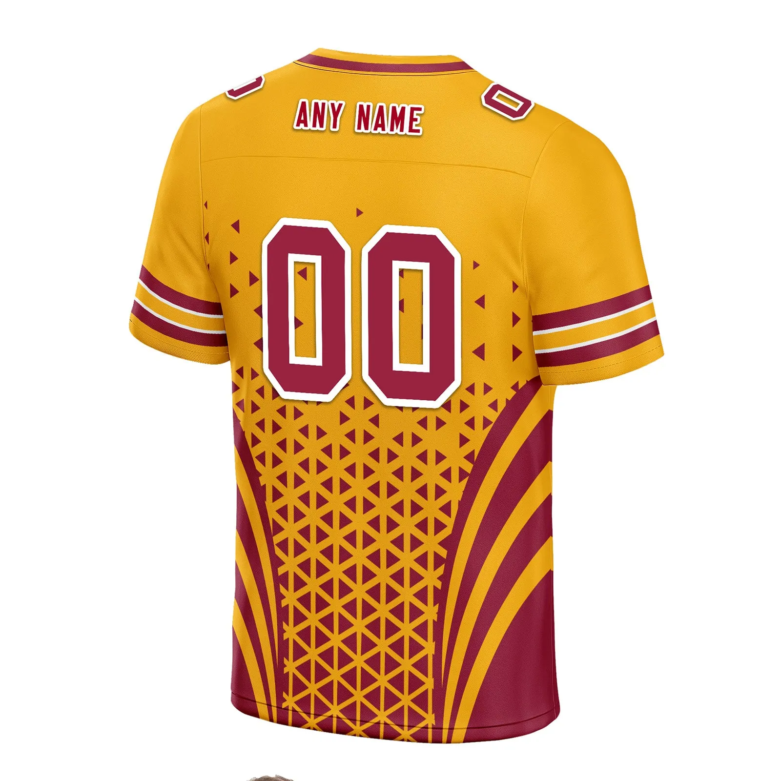 Custom Red Yellow Arizona Football Jersey and Sports Shoes Combo Offer Personalized Combo ZH-D023031-1