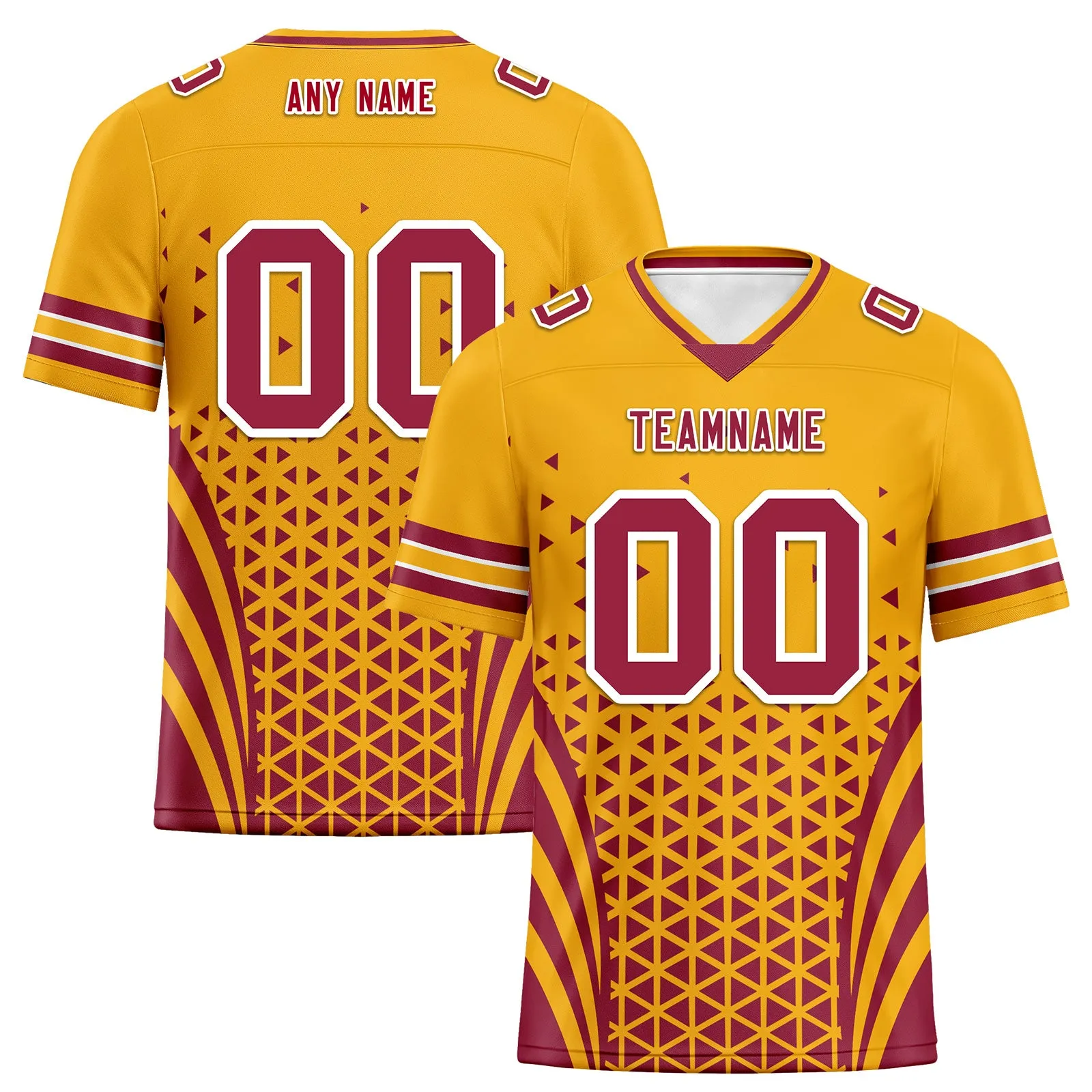 Custom Red Yellow Arizona Football Jersey and Sports Shoes Combo Offer Personalized Combo ZH-D023031-1