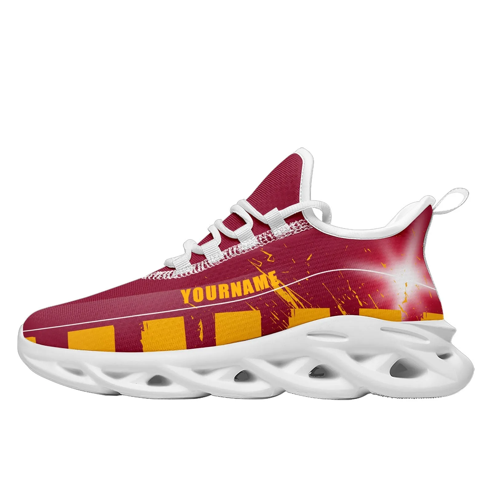 Custom Red Yellow Arizona Maxsoul Shoes Personalized Sneaker FN003-D020260-1 Custom Online