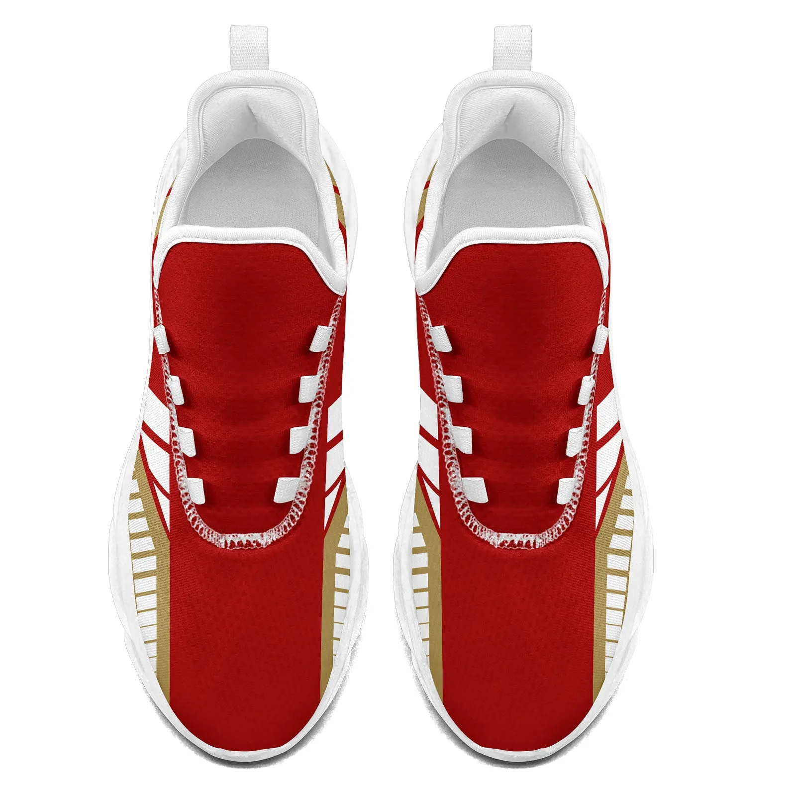 Custom Red Yellow San Francisco Maxsoul Shoes Personalized Sneaker FN003-D020325-25