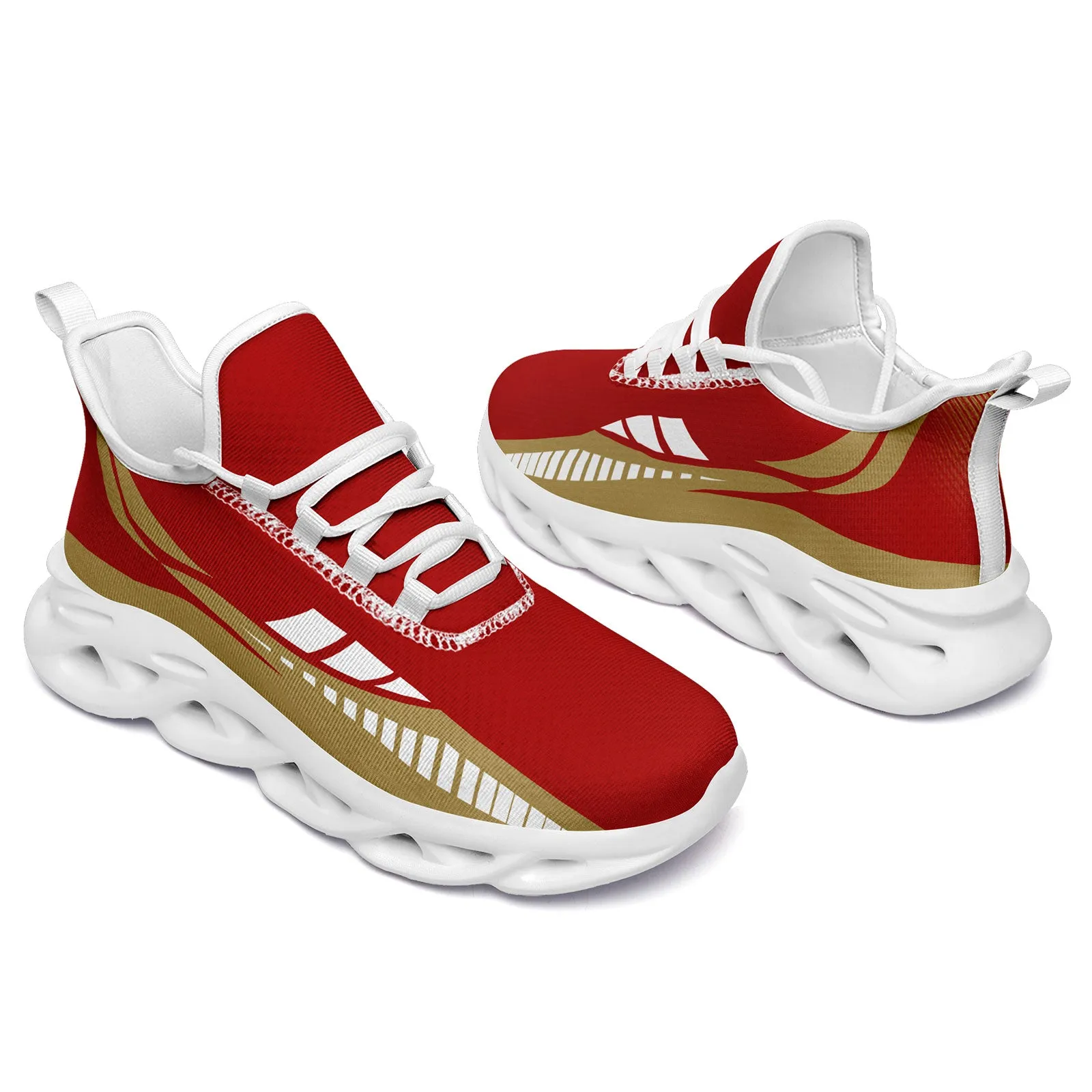 Custom Red Yellow San Francisco Maxsoul Shoes Personalized Sneaker FN003-D020325-25