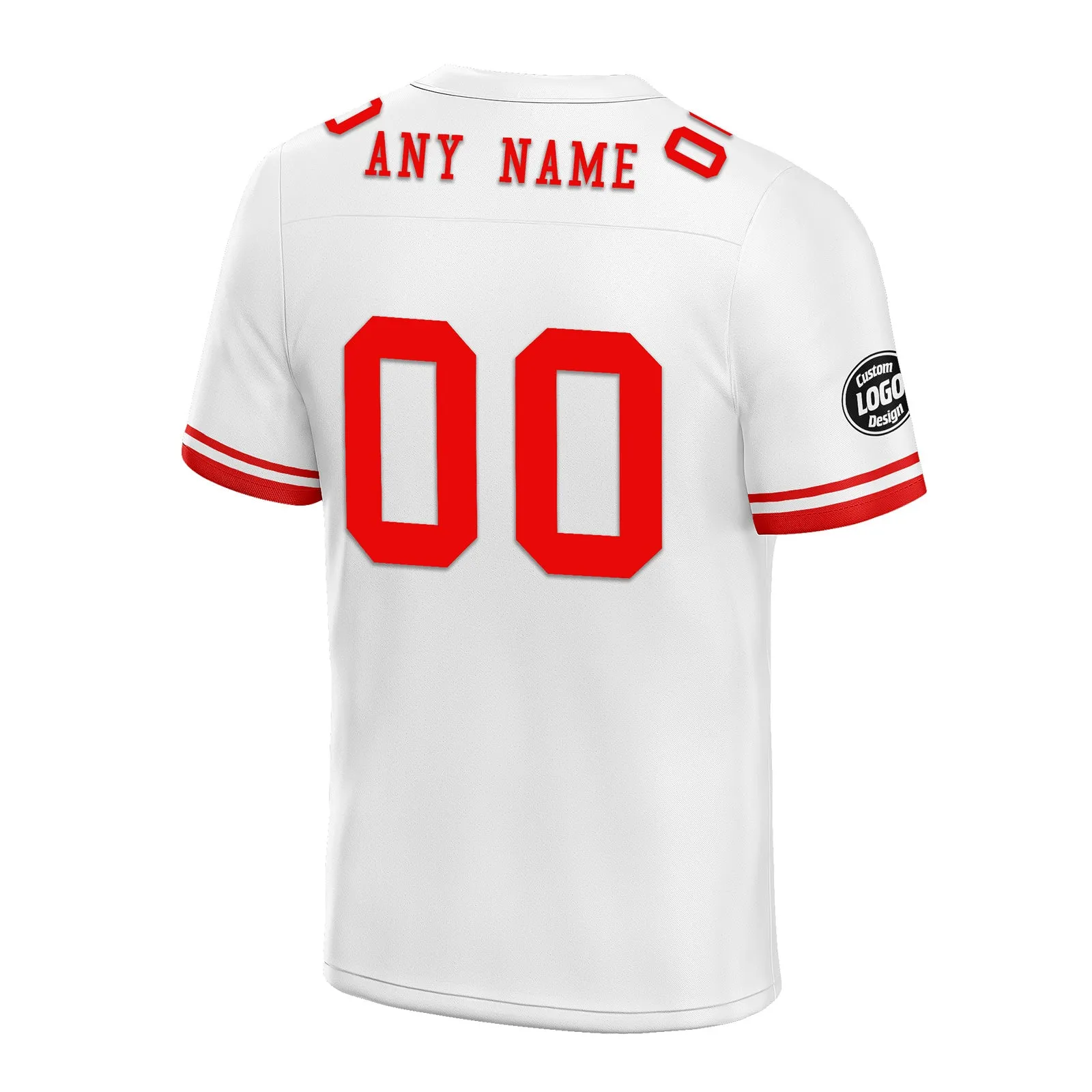 Custom White Red New York Football Jersey and Firesoul Sports Shoes Combo Offer Personalized Combo ZH-D020273-21