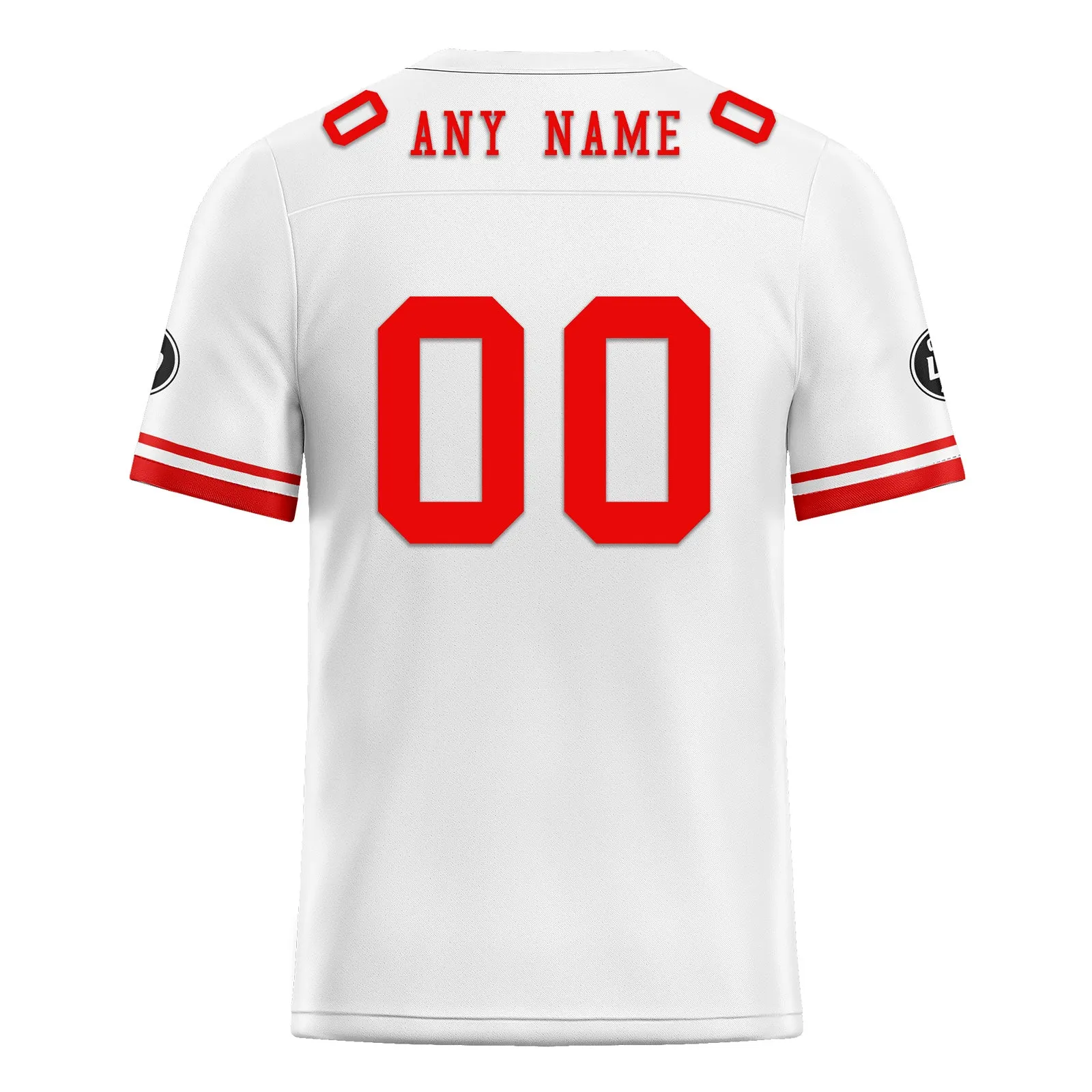 Custom White Red New York Football Jersey and Firesoul Sports Shoes Combo Offer Personalized Combo ZH-D020273-21