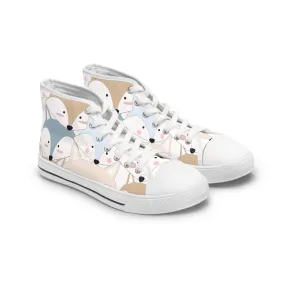 Cute Colorful Foxes Women's High Top Sneakers