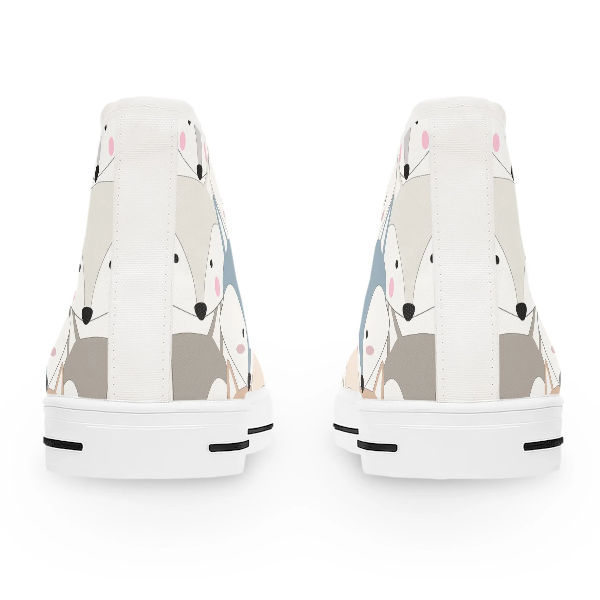 Cute Colorful Foxes Women's High Top Sneakers