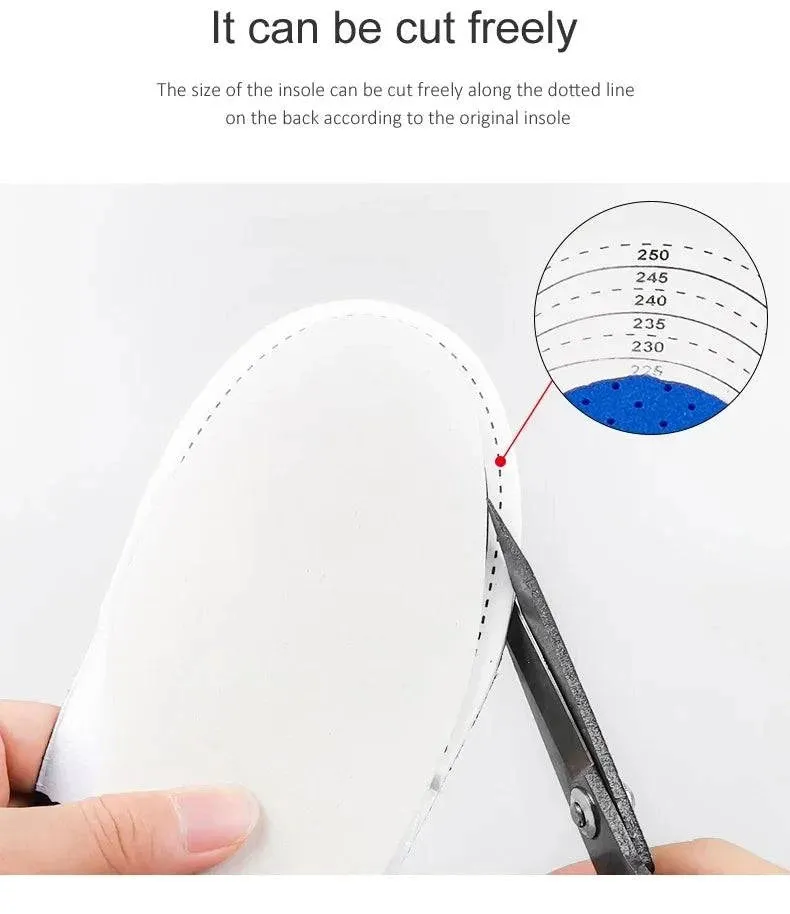 Cuttable Silicone Insoles for Shoe Men Women Orthotic Arch Support Sport Shoe Pad Soft Running Insert Cushion Memory Foam Insole