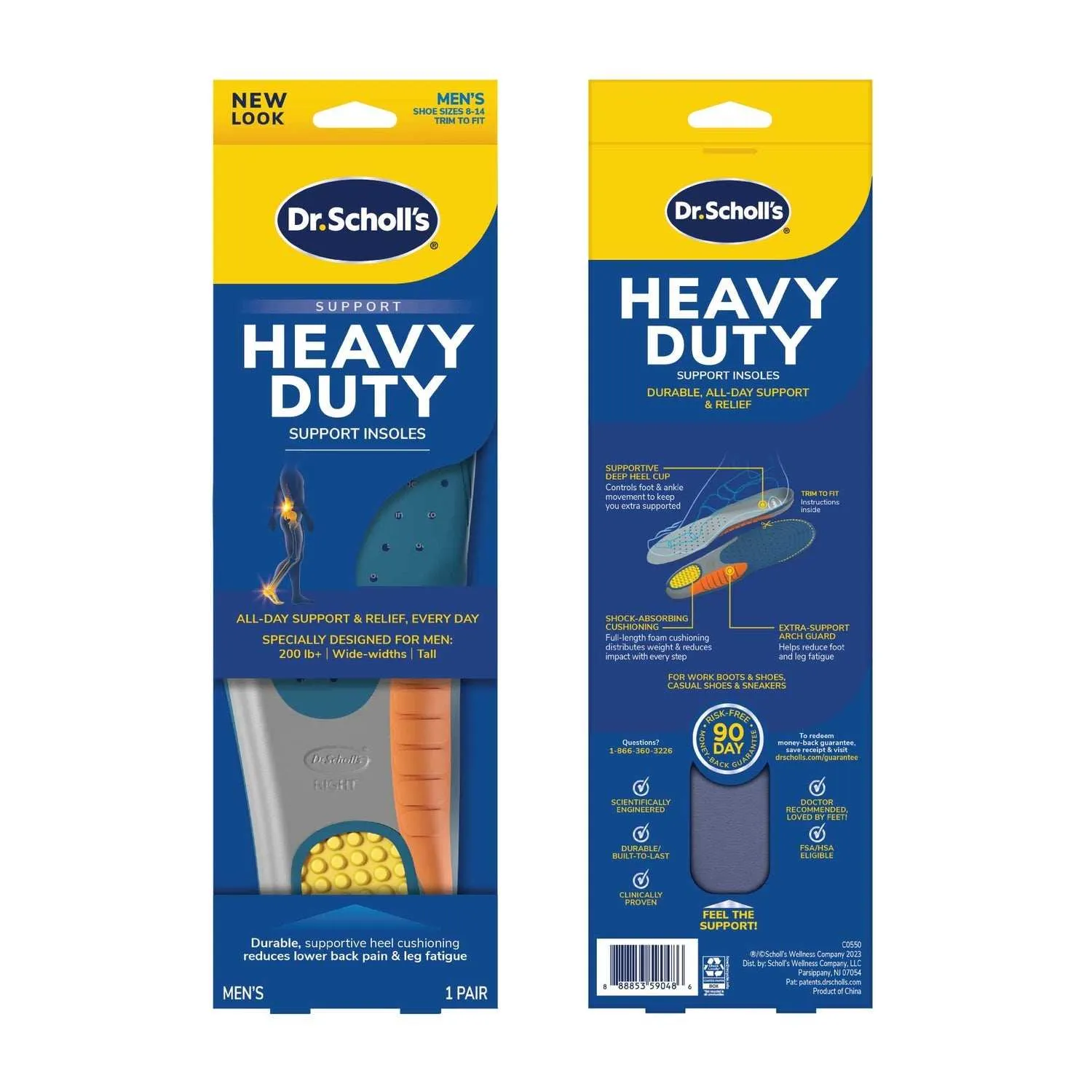 Dr. Scholl's Heavy Duty Support Orthotics Insoles Men's