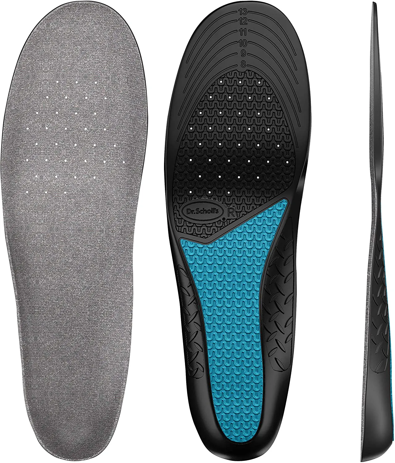 Dr. Scholl's Work Massaging Gel Advanced Insoles for Men Shoe Inserts