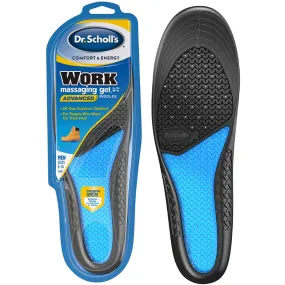 Dr. Scholl's Work Massaging Gel Advanced Insoles for Men Shoe Inserts