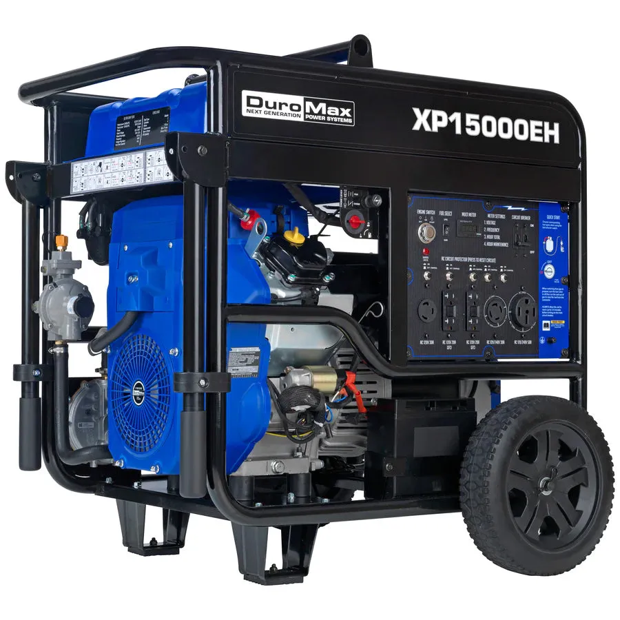 DuroMax XP15000EH Dual Fuel Portable Generator | 15,000 Watts