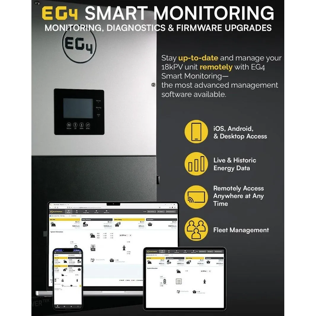 EG4 Complete Hybrid Solar Kit - 12,000W 120/240V Output   15.36kWh EG4 Lithium Powerwall   6,370 Watts of Solar PV [KIT-E0006]