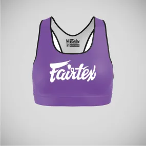 Fairtex SB1 Classic Sports Bra Purple/White