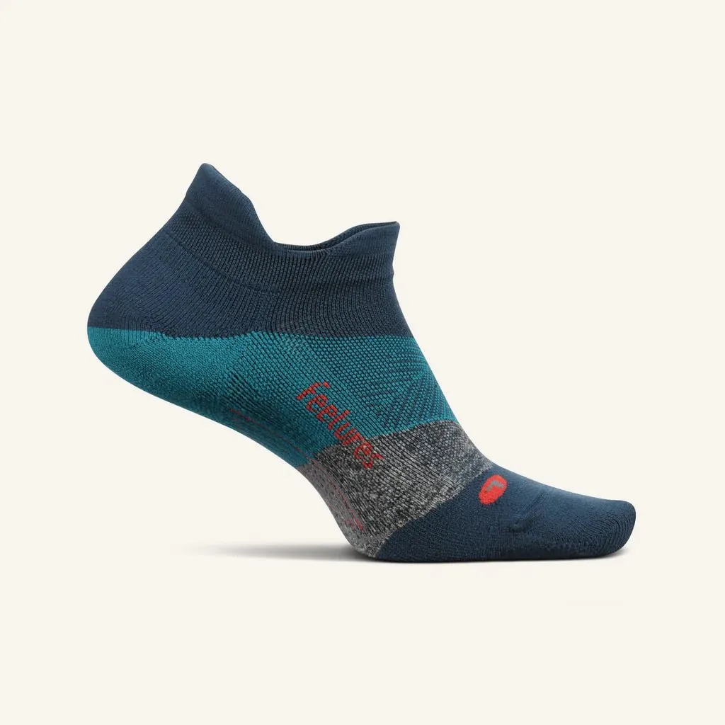 Feetures Elite Light Cushion No Show Tab Socks - Trek Teal