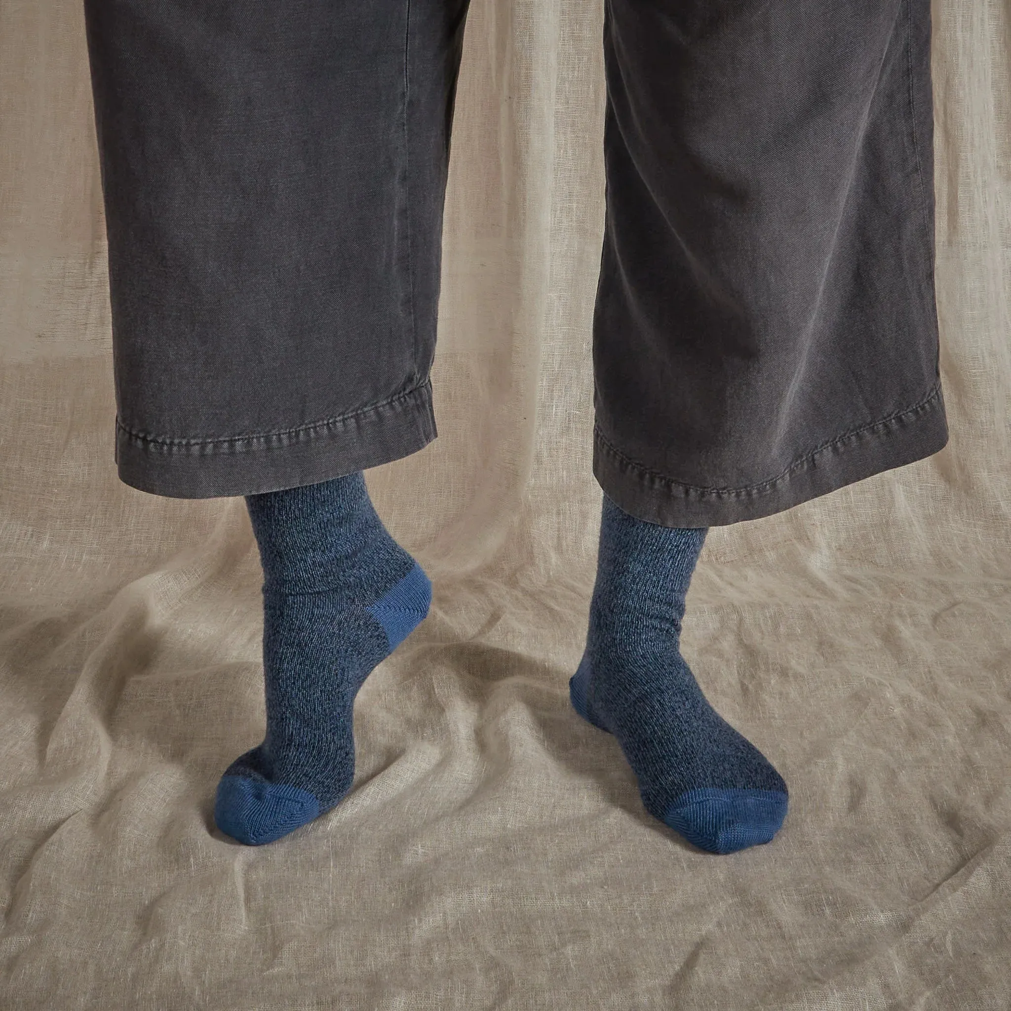 Fine Merino Socks - Blue